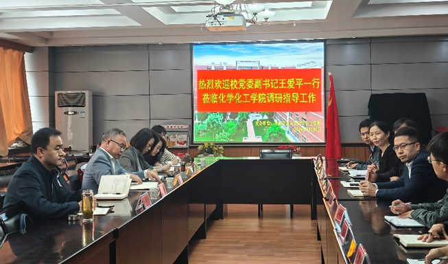 校党委副书记王爱平一行莅临化学化工学院调研指导